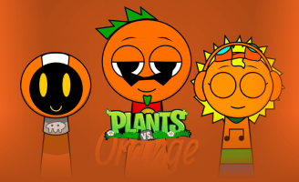 img Sprunki Orange vs Plants